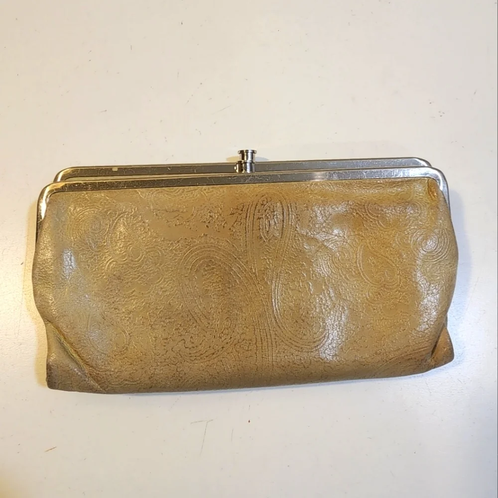 Hobo International Vintage Leather Elegant Tan Clutch Bag